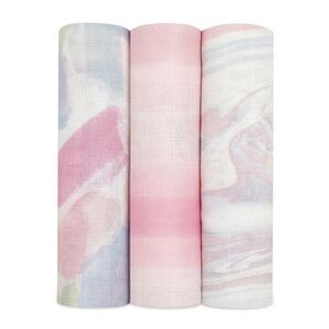 Aden + Anais Silky Soft Swaddle Blanket 3 Pack in Florentine color set
